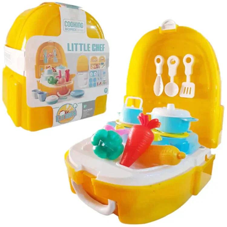 Little Chef Backpack Kitchen Set Evergreen Toy Store