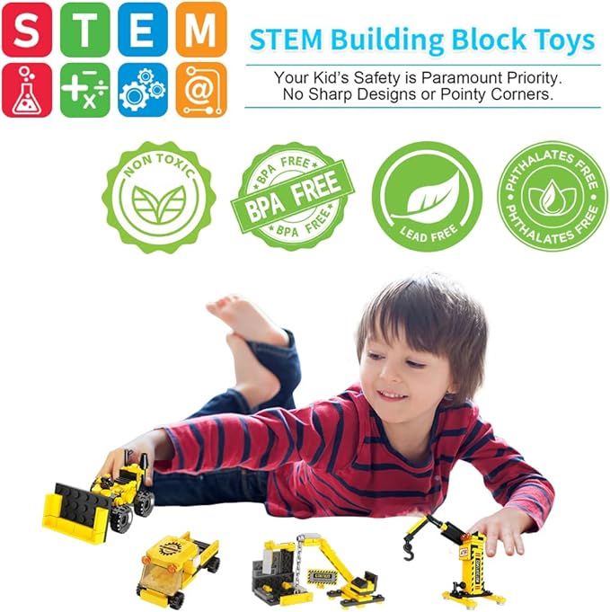 STEM building blocks where children can enhance their mental skills