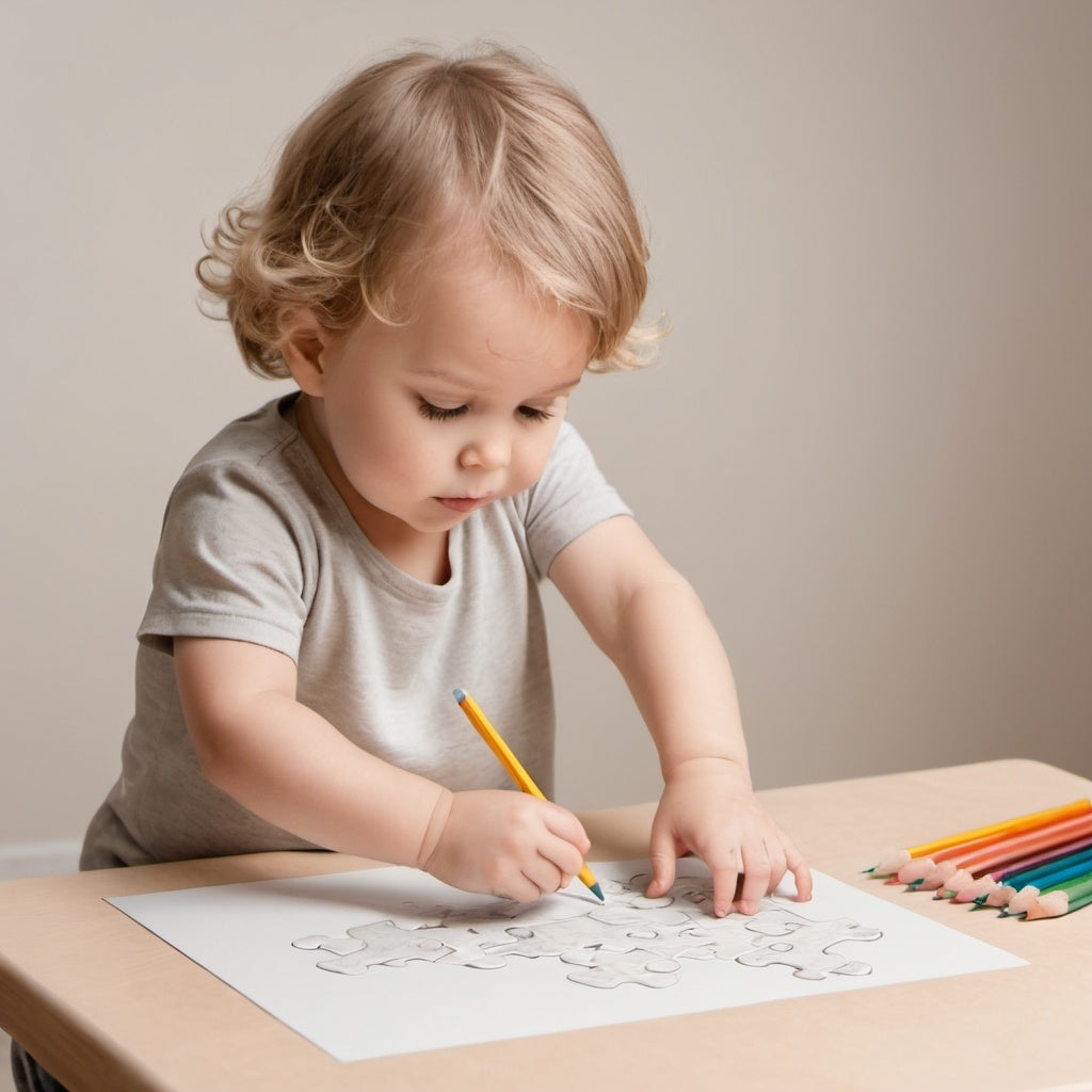 a 3-5 year old child focusing on imagination, creativity and early learning