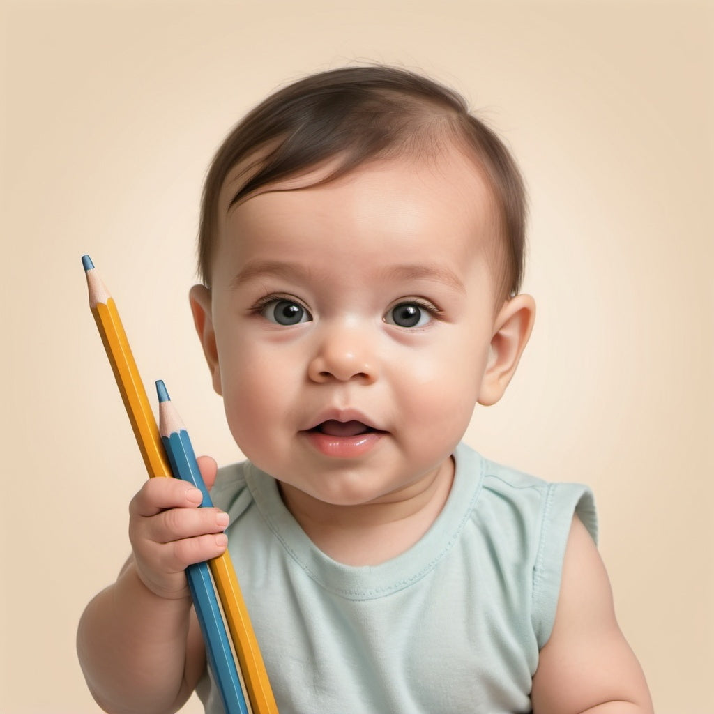 a 0-3 year old baby playing to improve simple cognitive tasks