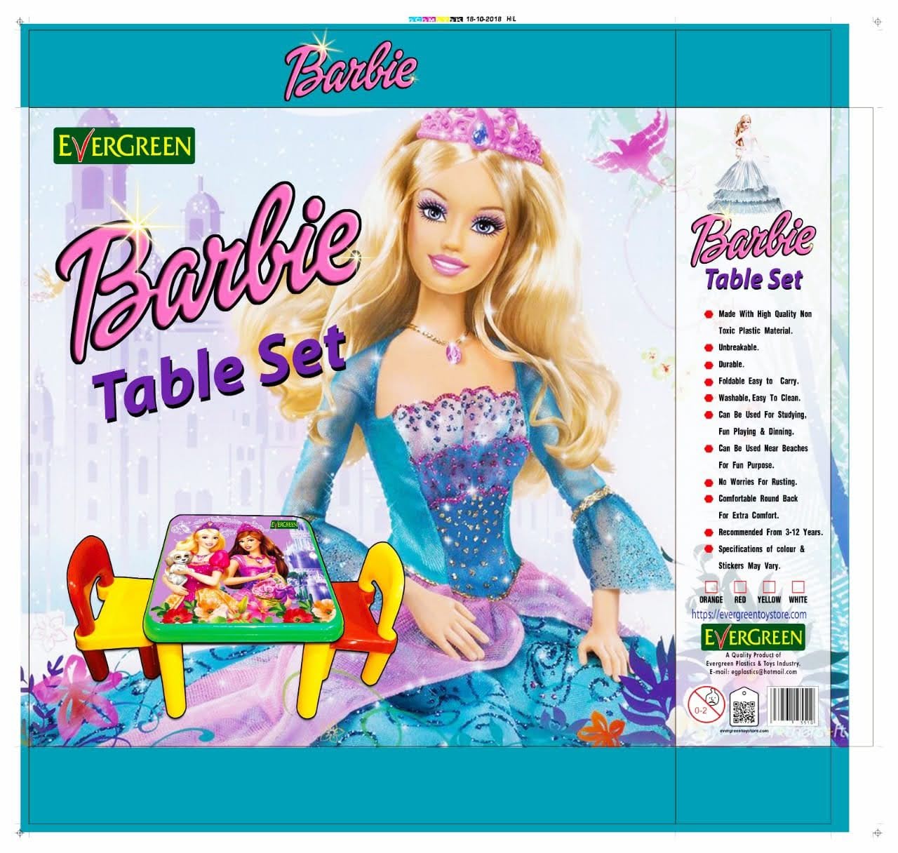 Barbie writing table