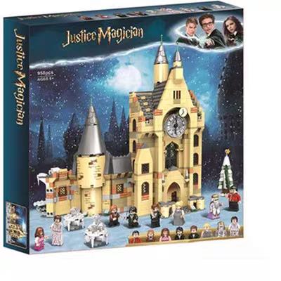 A box of Hogwarts castle building block kit for 6 years and above with 958 pieces