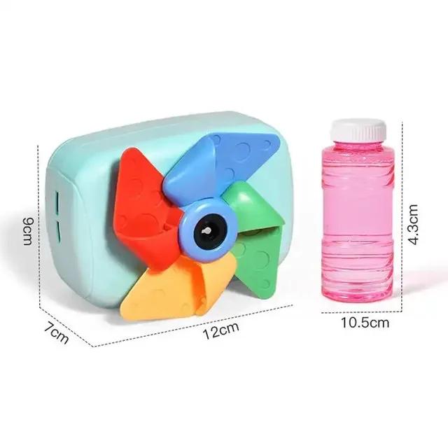 Bubble Camera comes with a bottle of soap solution