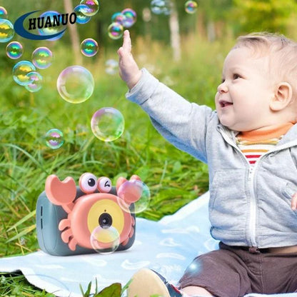 Bubble blower device delights all children