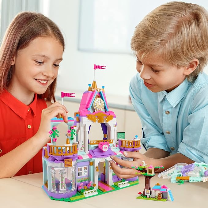 Royal Castle Building Blocks Kit for Girls (687PCS) - Evergreen Toy Store