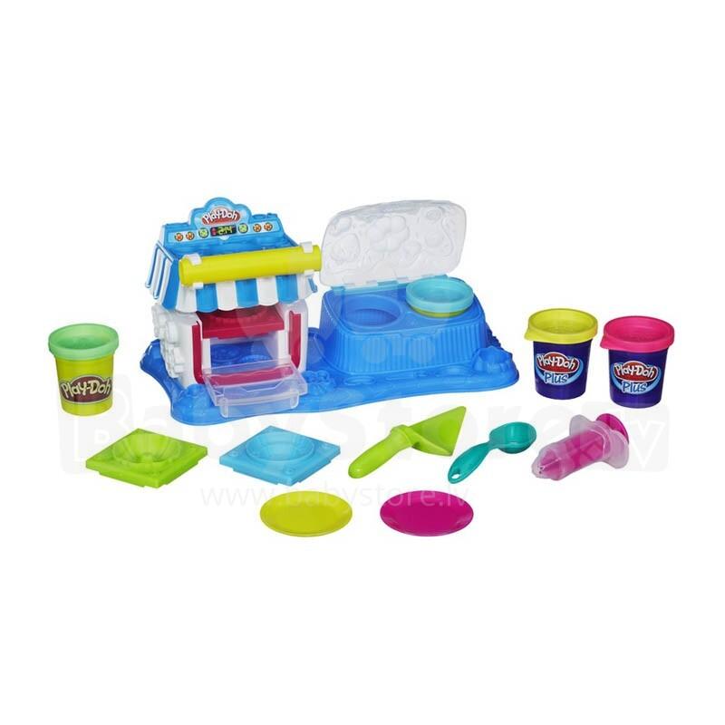 Includes 1 dessert maker and 4 cans of play-doh. -Fun to play with, but not fun to eat. -Realistic-looking frosting. 