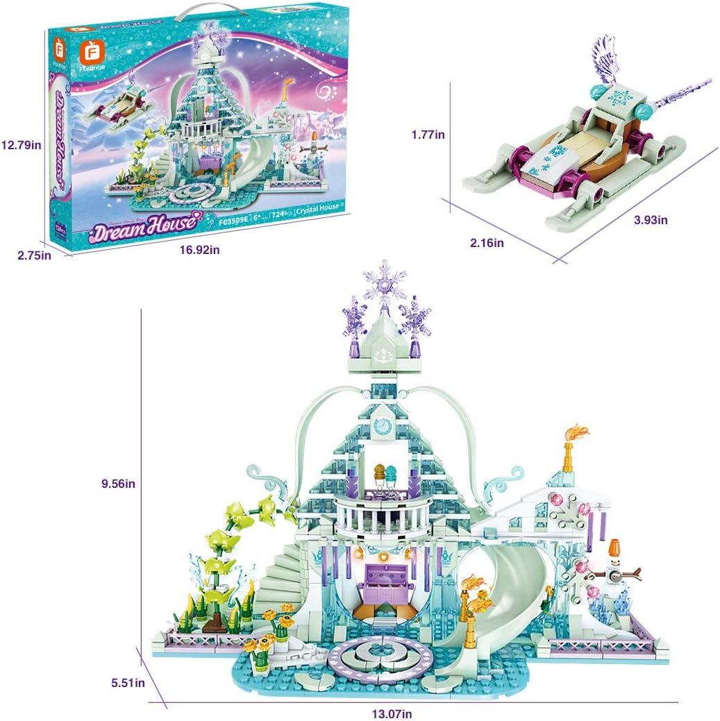 Frozen Elsa Castle Crystal House Building Blocks - Evergreen Toy Store