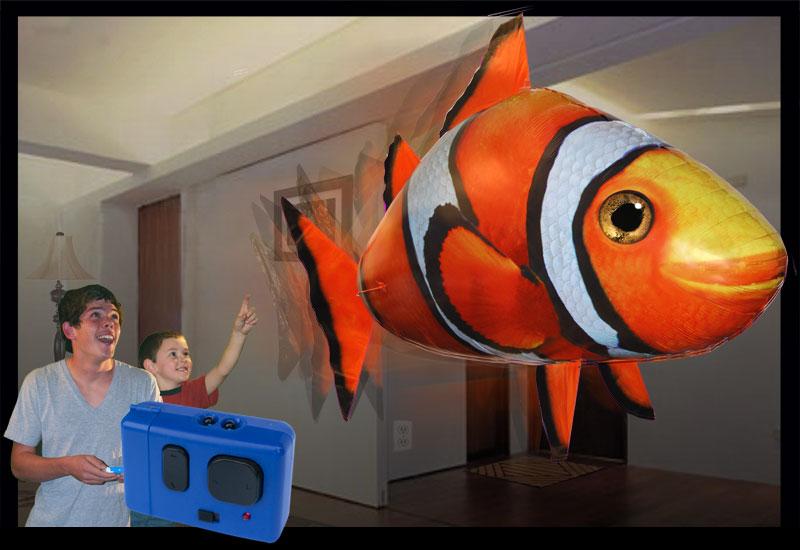 Air Swimmers Remote Control Flying Clown Fish - Evergreen Toy Store