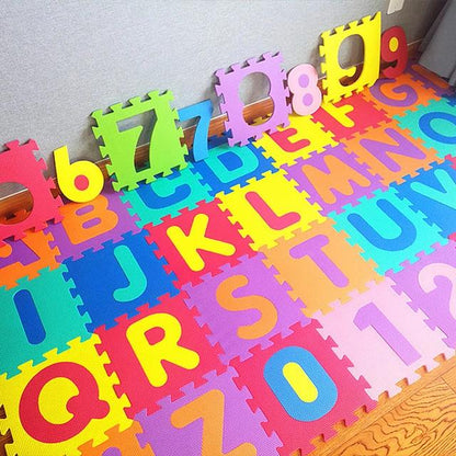 Form puzzle mat floor tiles are non-toxic, durable, light weight, high density material.
Great educational and fun tool for kids. Keeps children busy meanwhile helps in the development of children's fine motor skill.
Recognition of Alphabet and Numbers, kids can also create 2D and 3D shapes like boxes and cubes to expand their imagination.
Interlocking puzzle mat tiles provide a safe and cushioned playing surface for kids from hard and cold surfaces.