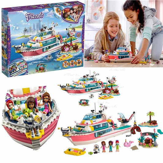 Friends Rescue Mission Boat Building Blocks - Evergreen Toy Store