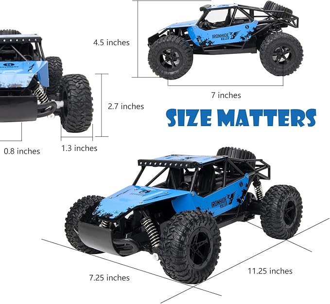 This rc car uses a 1:16 scale design to restore a more realistic racing car for you. The powerful motor provides a speed of 20km/h, bringing you an excellent posture experience. It will be a great choice for junior RC car enthusiasts.