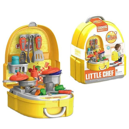 Interactive Accessories: Comes with  pieces of accessories including pretend food, utensils, and kitchenware to enhance the play experience.