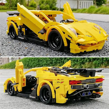 The SY 8300  constructor is a set for building a Lamborghini-8300 and contains 751 parts. The parts in the set fit together perfectly, so assembly will not cause difficulties, and the assembled car will not fall apart during play.