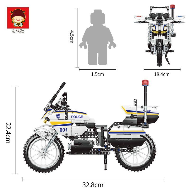 Enhances fine motor skills, problem-solving abilities, and creativity as kids piece together the intricate SWAT motorcycle model, making it both fun and educational.