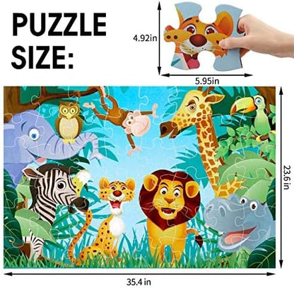 48pcs Jumbo Floor Puzzle DIY Educational Toys Puzzle for Kids - Evergreen Toy Store