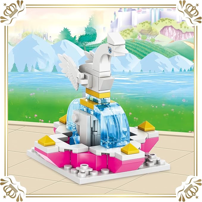 girls aged 6-12 can build the castle with their parents, the girl building set not only develops manual ability and social skills but also is conducive to gaining more knowledge and stimulating children's imagination. The girls building blocks princess palace toy is also great for educational STEM.