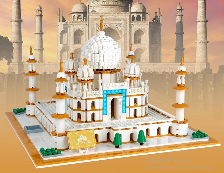 Build and learn the Taj Mahal, one of the seven wonders of the world, feeling the romance and love from the most perfect architecture.