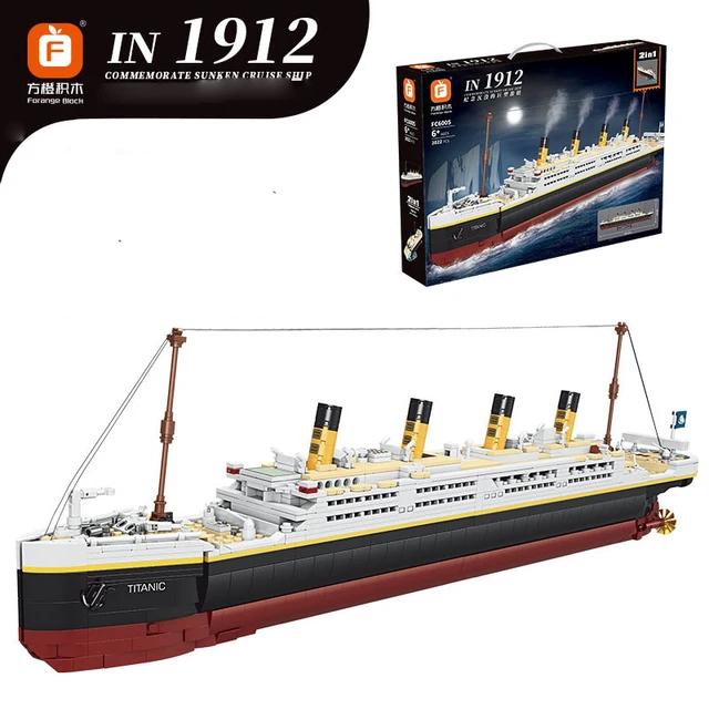 Titanic Cruise Ship 2 in 1  Building Blocks Set - Evergreen Toy Store