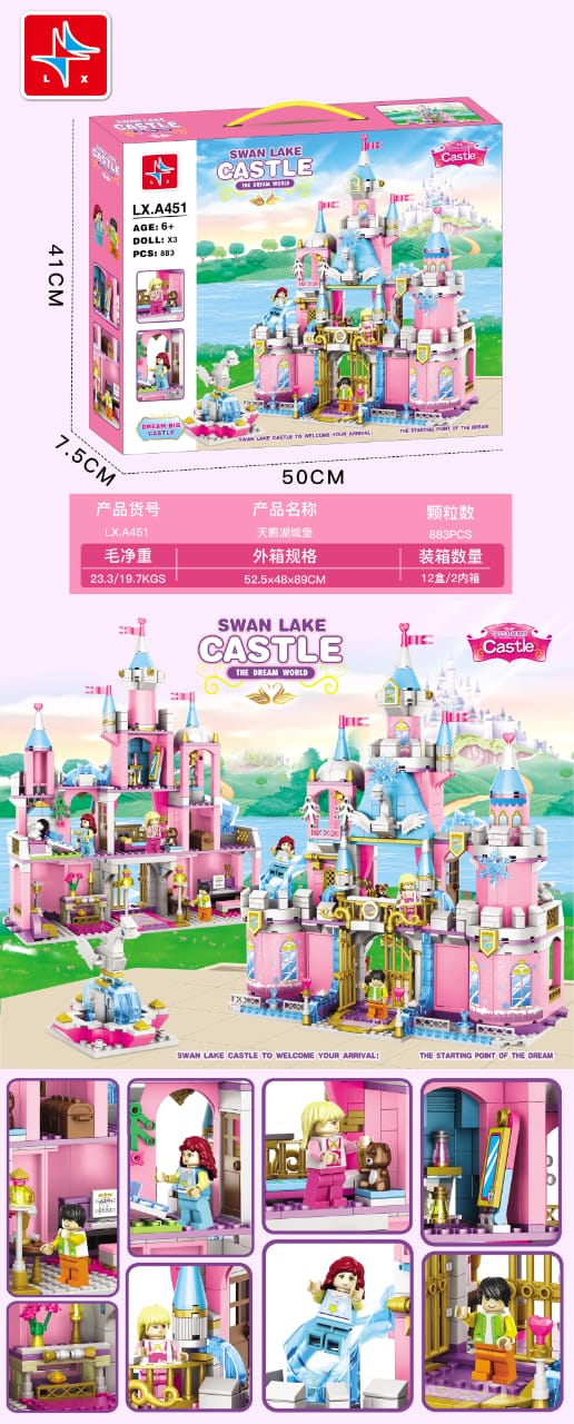  The ease of assembly and fun story starters help make this princess palace building toy a great gift for boys and girls aged 6+ and for fans of princess and prince cartoons and kids of all ages. Perfect gift for birthday parties, Christmas, holidays, education toys, teaching aids, etc.