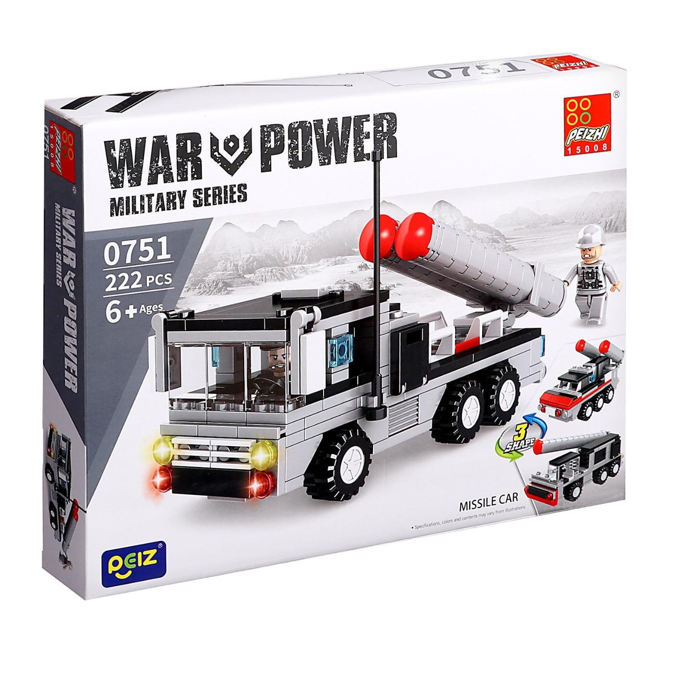 222 pieces Missile car  building block set