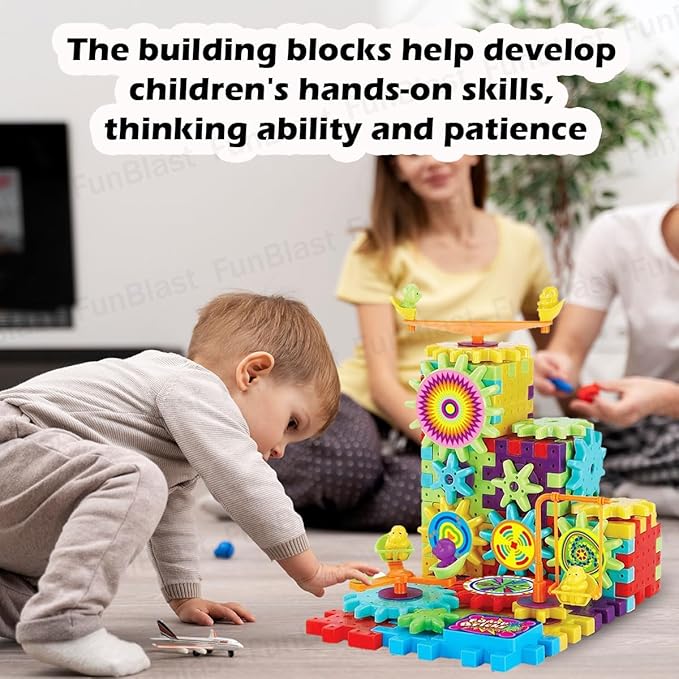 The building blocks help develop children's hands on skills thinking ability and patience