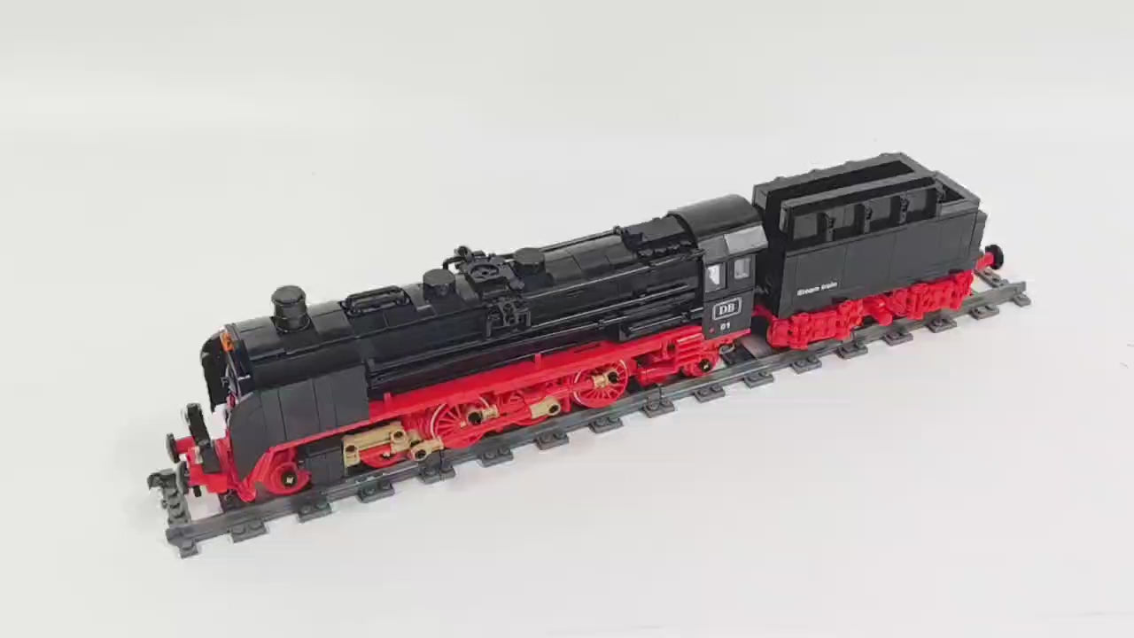 59004 Jiestar Creative Expert Ideas BRO1 Lecomotive Steam Train Railway Express Brick Modular Technical Model Building Block